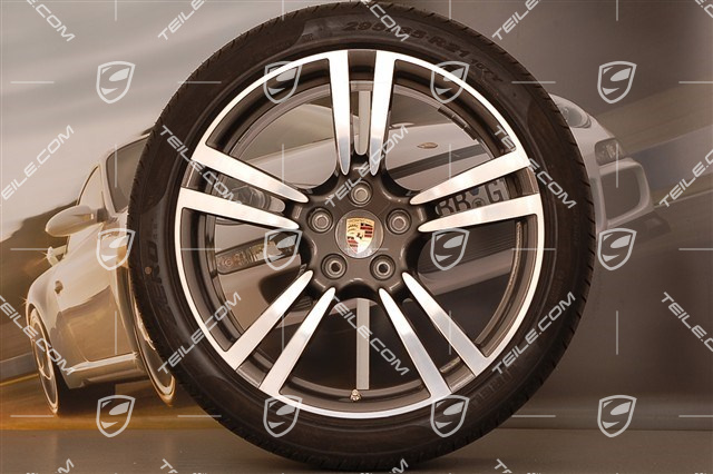 21" Turbo II Sommerräder Satz, Felgen 10J x 21 ET 50 + NEUE Sommerreifen 295/35 R 21 107Y XL, ohne RDK