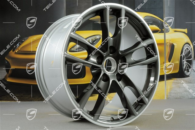 19" Felge Boxster S III, 9,5J x 19 ET45, Achatgraumetallic