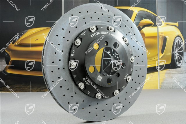 PCCB Ceramic brake kit, brake discs: 2x front + 2x rear, fixed callipers:2x front and 2x rear, pads, 991.2 GT3 / GT3RS / GT2RS