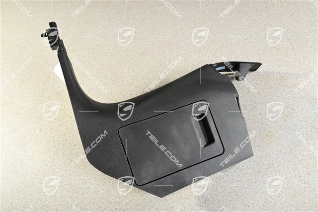 Tapicerka słupka-A, listwa progowa, część dolna, czarna, RHD, L