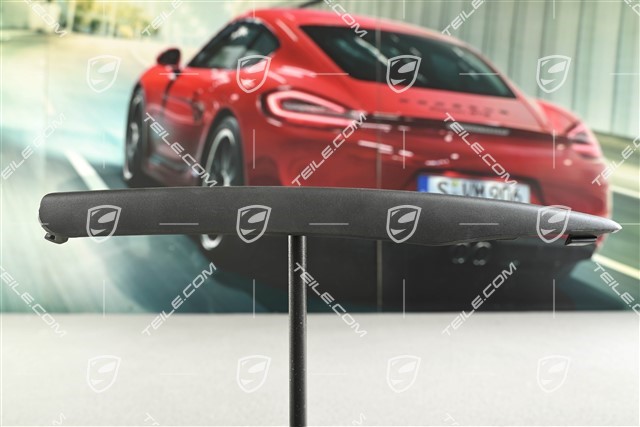 Front bumper Retaining frame lower cover, black satin, lower, L