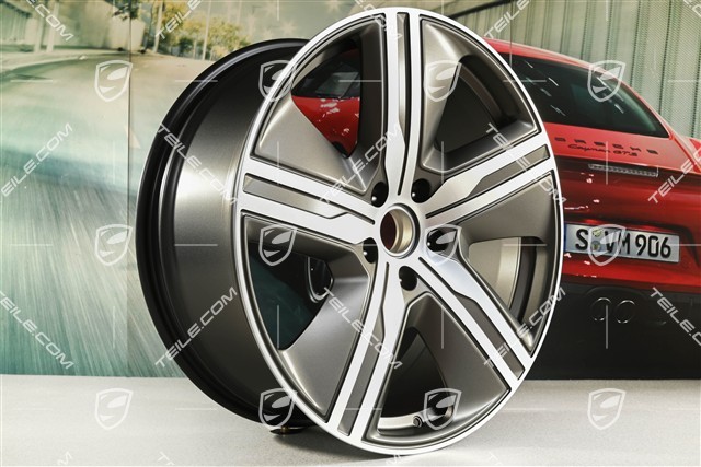 22-inch wheel rim Macan Exclusive Design, 9J x 22 ET29, Turbonite, right