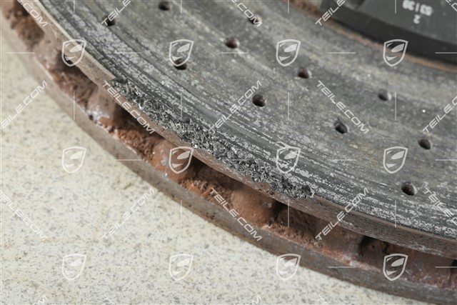 PCCB Keramik-Bremsscheibe, 991.2 C2 / C2S / C4 / C4S / 991.1 Turbo / 991.2 Turbo, beschädigt, L