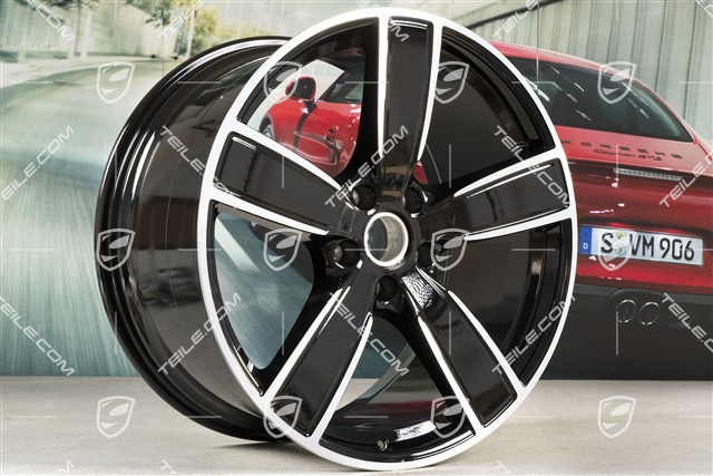 22" Felgensatz Cayenne Sport Classic, 10J x 22 ET48 + 11,5J x 22 ET61, schwarz hochglanz