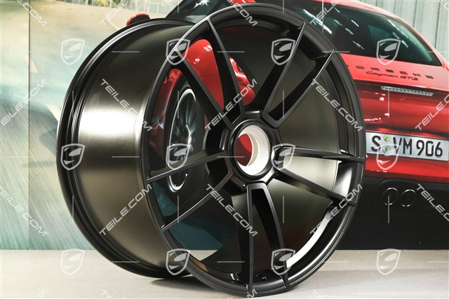 21" Turbo S, Felge, 11,5J x 21 ET67 in Schwarz Seidenmatt