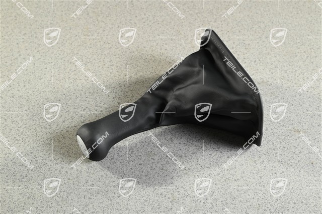 Schaltknopf, C4/4S, Leder, Schwarz