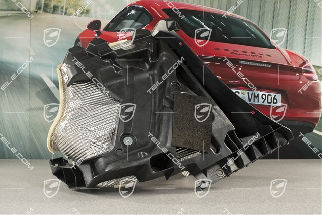 Retaining frame, incl. heat shield, GT3 / Speedster, L