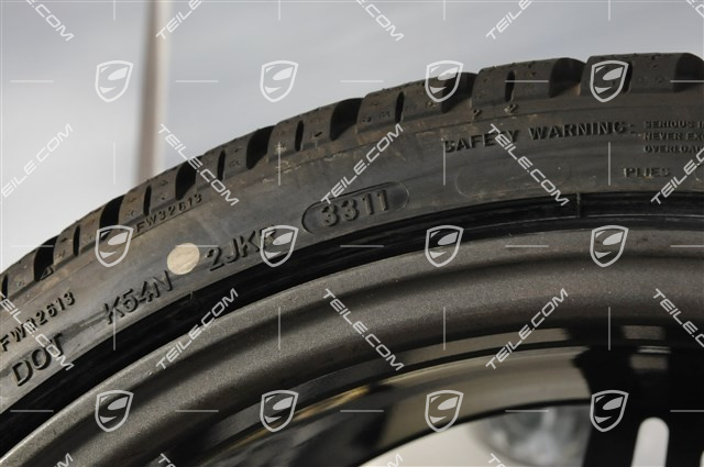 19" komplet kół zimowych Turbo (4 felgi + 4 opony), 8,5Jx19 ET56 + 11J x 19 ET51, 235/35R19 + 295/30R19, czujniki ciśnienia RDK