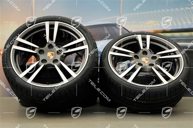 19" Komplet kół zimowych, 911 Turbo II, felgi 8J x 19 ET57 + 11J x 19 ET51, opony 235/35 R19 + 295/30 R19