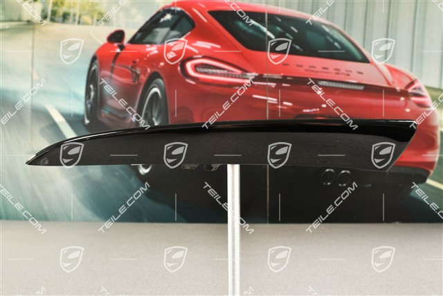 Front bumper disc / trim, lower, Black high gloss, Turbo S, L