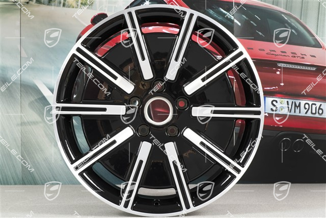 20" Felga Sport Aero, 9J x 20 ET54, czarny wysoki połysk + frezowana powierzchnia
