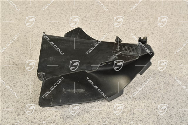 Air duct / guide, Black, R