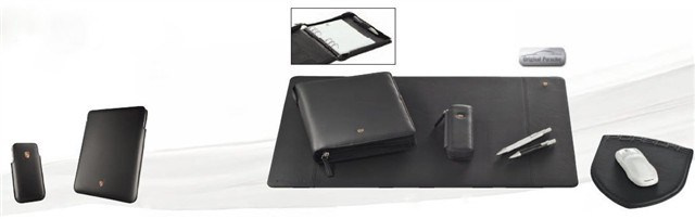 Organizer Porsche, czarna skóra, 260 x 210 x 35 mm