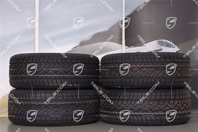 19" Cayenne Design II Winterräder Satz, 4x Felgen 8,5 J x 19 ET 59 + 4x Dunlop Winterreifen 265/50 R 19 110V XL M+S, mit RDK-Sensoren