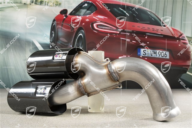 Końcówka rury wydechowej, Standard, Czarna, L