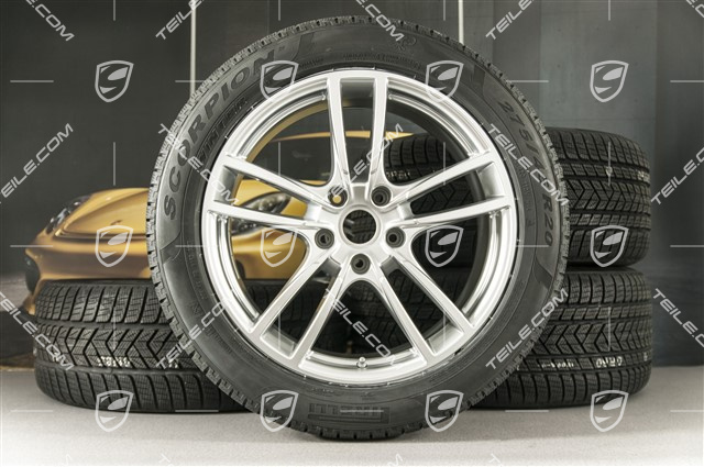 20-inch Cayenne COUPE Sport winter wheel set, rims 9J x 20 ET50 + 10,5J x 20 ET55 + NEW Pirelli winter tyres 275/45 R20 + 305/40 R20, with TPMS