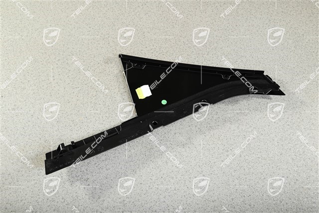 Coupe, C-Säule Außen Blende, Hintertür, hinten, Schwarz, L