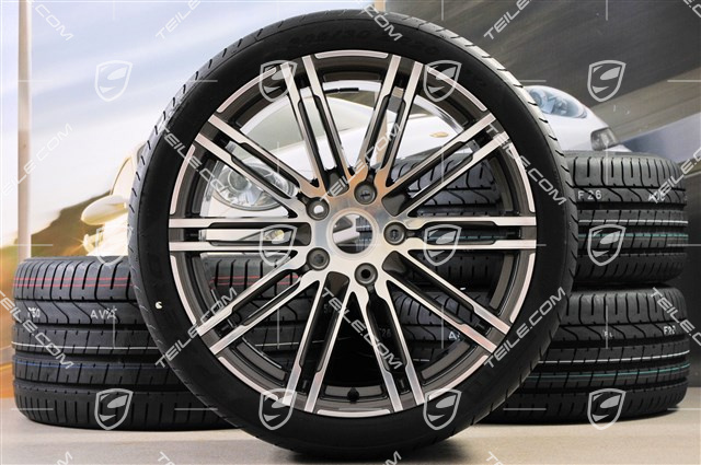 20" Sommerräder Satz 911 Turbo III, Felgen 8,5J x 20 ET51 + 11J x 20 ET52 + Sommerreifen 245/35 ZR20 + 305/30 ZR20