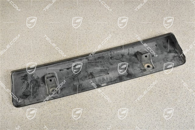 Front bumper number / Licence plate support, large, Black