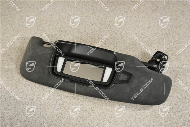 Coupe, Sonnenblende, mit Make-up Spiegel, Alcantara, Schwarz, R