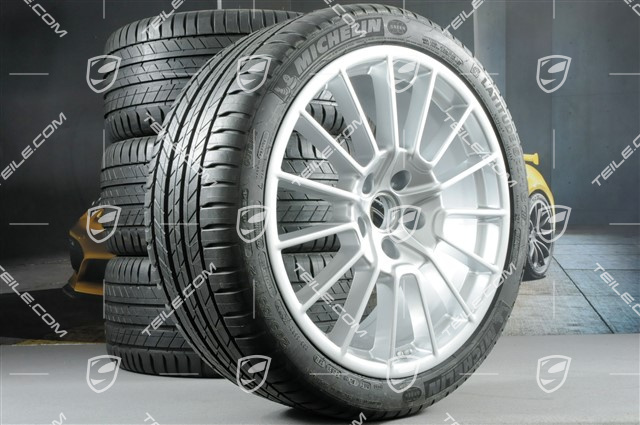 21" Komplet kół letnich Cayenne SportPlus, felgi 10Jx21 ET50 + 10Jx21 ET45, opony 295/35 R21Y