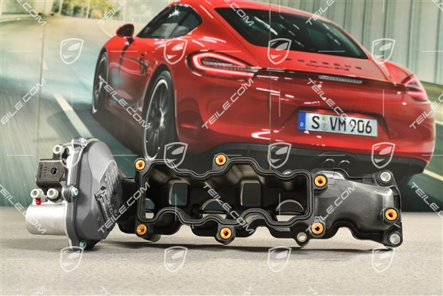 V8 Diesel, Kolektor dolotowy z klapami wirowymi i silnikiem sterującym, R