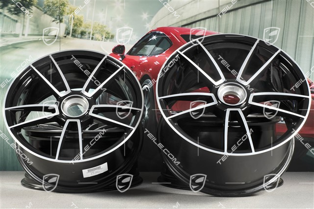 20+21" Komplet felg Turbo Sport 4, felgi: przednie 9J x 20 ET41 + tylne 11,5J x 21 ET67