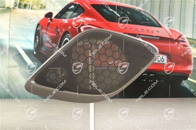 Lautsprecherblende, Seitenwandverkleidung, Achatgrau, Coupe, R / Cabrio, L