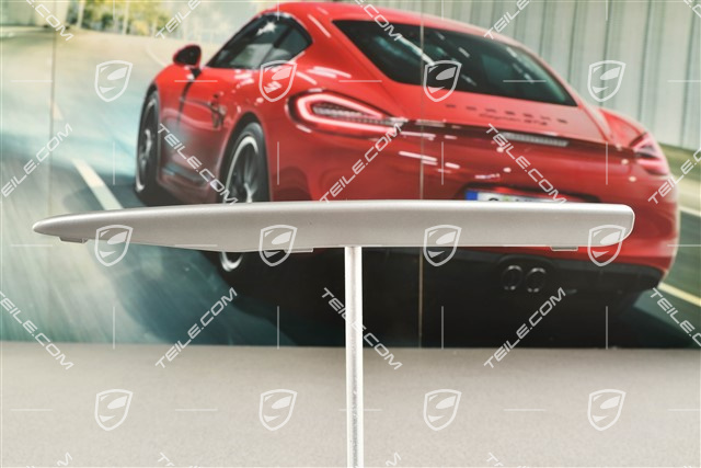 Front bumper retaining frame, upper cover, Titan Metallic, R
