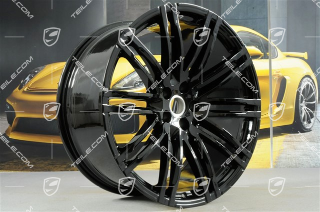 21" komplet felg Turbo III, 9J x 21 ET26 + 10J x 21 ET19, czarny wysoki połysk