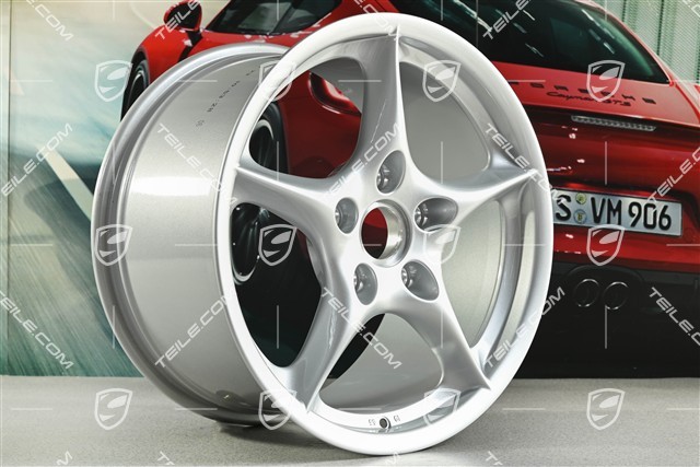 18-inch Carrera wheel set, 8J x 18 ET50 + 10J x 18 ET65