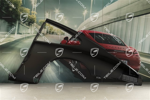 Rear fender, side panel / side section repair panel, coupé, SWB, R