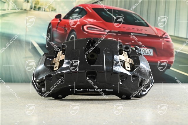 Fixed / brake caliper, front axle, gloss black, R