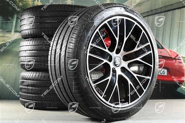 20-inch Turbo Aero summer wheel set, rims 9J x 20 ET54 + 11J x 20 ET60 + Pirelli summer tyres 245/45 R20 + 285/40 R20, about 50km, DOT/prod.year 2021
