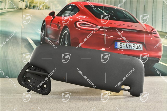 Cabrio, Sonnenblende, mit Make-up Spiegel, Schwarz, L