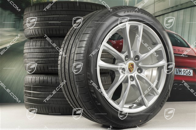 19" Koła letnie, komplet "Panamera S", felgi 9J x 19 ET64 + 10,5 J x 19 ET62 + opony letnie Pirelli 265/45 R19 + 295/40 R19