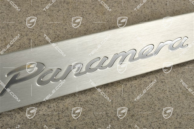 Blende, Einstiegleiste, Vorne, Aluminium-gebürstet, Panamera, L=R