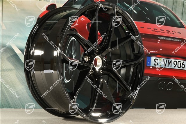 21" Felge "GT Design", 9,5J x 21 ET 27, schwarz hochglanz