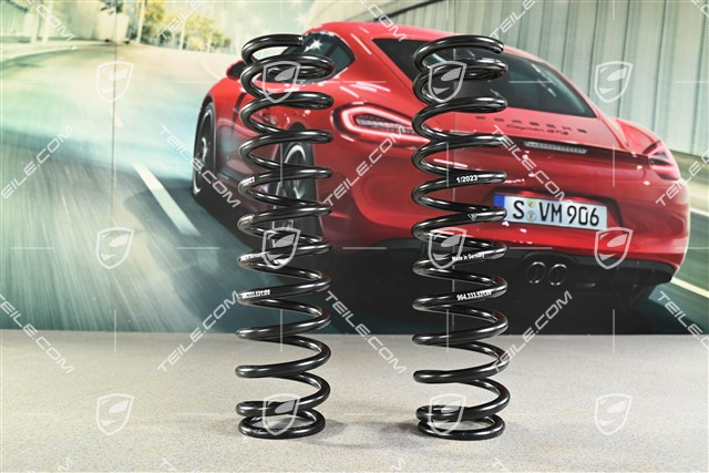 Schraubenfeder, HA, KENN - Orange, C2 / C4