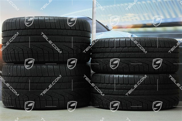 19" Komplet kół zimowych RS Spyder, felgi na centralną śrubę 8,5J x 19 ET56 + 11J x 19 ET51 + NOWE opony zimowe Pirelli 235/35 R19 + 295/30 R19, z czujnikami RDK