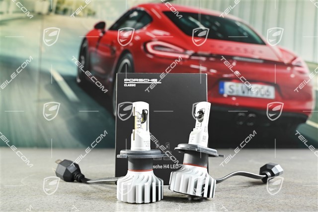 H4 LED Original Ersatz für H4 Halogenlampen mit Straßenzulassung in Deutschland, Set, 2 Stück