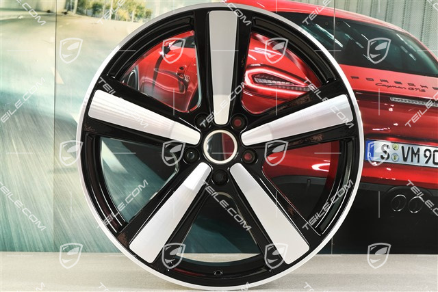 22" Felga Cayenne Exclusive Design Sport, 10J x 22 ET48, czarny wysoki połysk