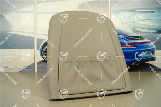 Osłona tylnej części fotela, popielata steel grey, L=R