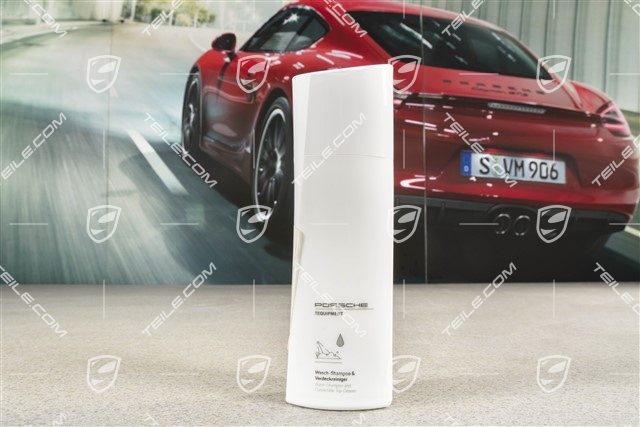 Car shampoo white, Paint and convertible roof
