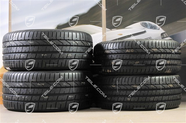 20" Komplet kół letnich SportTechno, felgi 8,5J x 20 ET57 + 10J x 20 ET50, opony letnie Pirelli 235/35 R20 + 265/35 R20, czarne, z czujnikami ciśnienia