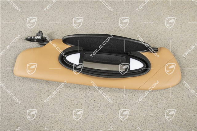 Sonnenblende, Coupe, Kunstleder, Sandbeige, L