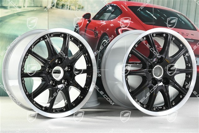 18-inch GT3 SportDesign wheel set, 7,5J x 18 ET50 + 10J x 18 ET65, black