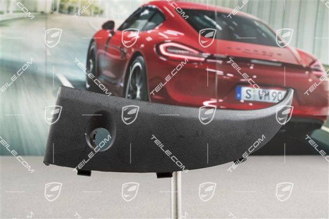 Cover for front bumper retaining frame, PDC, Black, R