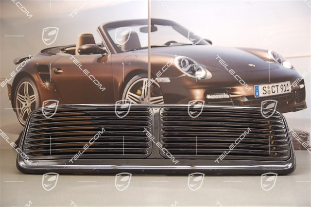 Heckspoilergitter, 2-teilig, kompl., inkl. Mittelst. u. Verstärkung, Carrera S