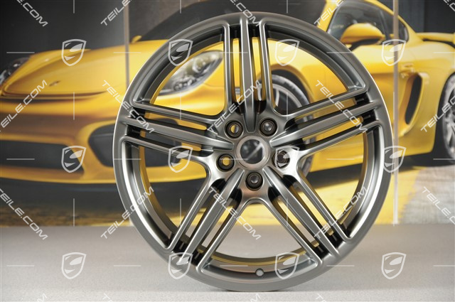 19" Felge Macan Design, 9J x 19 ET21, Platinum seidenmatt